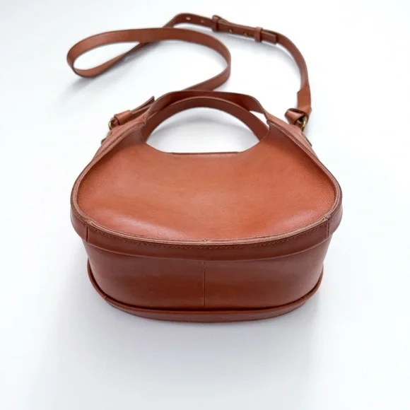 Madewell The Sydney Shoulder Bag Burnished Caramel Leather Crossbody - Picture 2 of 8